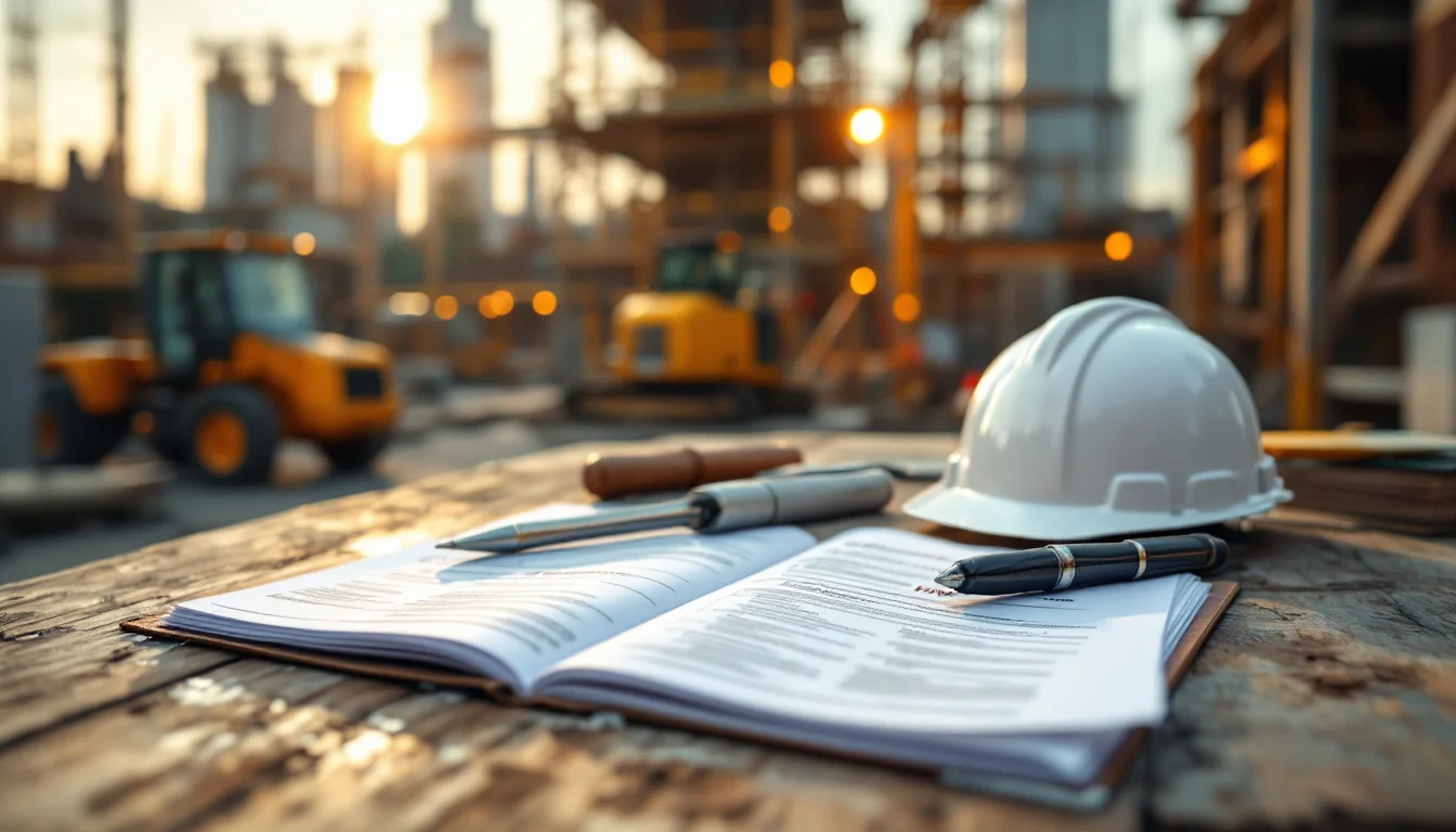 Fast Track Construction NVQ Assessment Guide — A construction NVQ assessor and experienced tradesperson reviewing a detailed ev